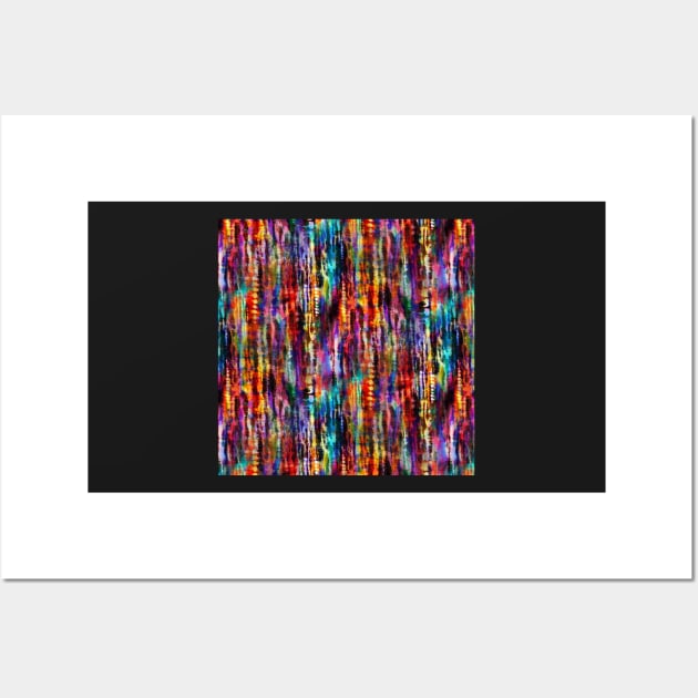 Melting Rainbow Digital Tie Dye Wall Art by KirstenStar 